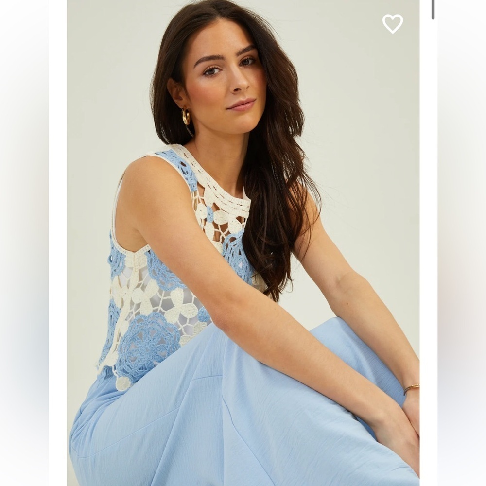 New with tags Altar’d State Cara Crochet Tank Top - Picture 2 of 4